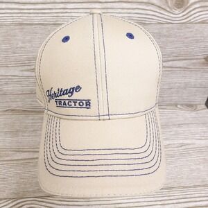 HERITAGE TRACTOR ONE SIZE TAN ADJUSTABLE BASEBALL‎ HAT CAP